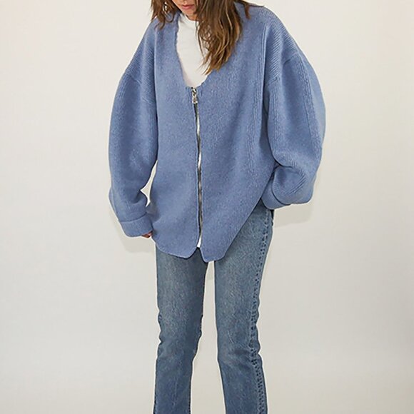 ~ISO~ OG James Street Co Oversized Zip Cardigan - Picture 2 of 2